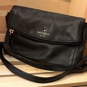 Kate Spade Black Pebbled Leather Crossbody Bag
